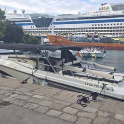 Unser Boot für die Tour