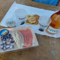 But we stuck with local seafood, as we're not far from the coast