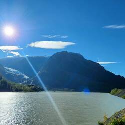 Strohn Lake and Bear Glacier