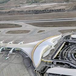 Airport in Ashgabat - built like a falcon