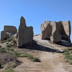 Merv - Lesser Kyz-Kala fortified mud-brick Fortress