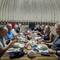 Fabulous feast - salad starters, soup, dumplings and Ishlekli, fruit, sweets, tea, sweet wine