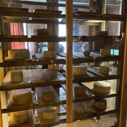 Stopping for a cheese and wine lunch