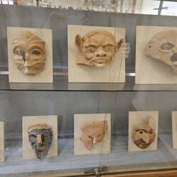 Theatre masks in Sparta museum