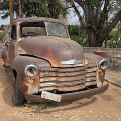Old vehicles are commonly used as features