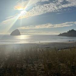Too early for sunset over Chief Kiawanda Rock