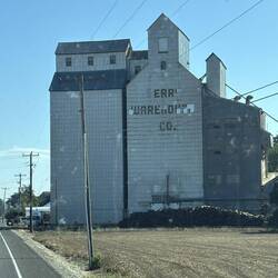 A grain Elevator in farming country east of the coast range