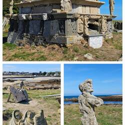 Skulpturen auf der Halbinsel Penn Énez