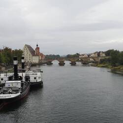 Die Römerbrücke über die Donau - Tagesziel fast erreicht.