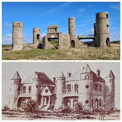 Die Ruine eines ehemals prächtigen Herrenhauses