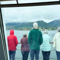 Lined up with the others for the approach to Risøyhamn. Which one am I?