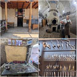 We also visited a blacksmith and bargained for some scissors