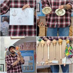 Explanation of how the puppets are made