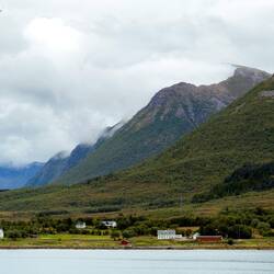 Sortland ... rural area along the shoreline.