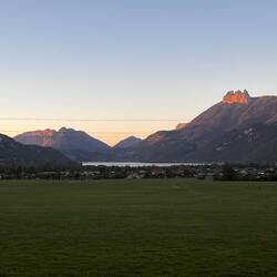 Abendstimmung am Stellplatz
