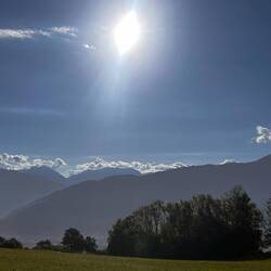 Aussicht beim Frühstück