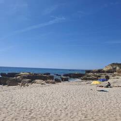 Der Badestrand mit dem wir schlussendlich vorlieb nehmen.