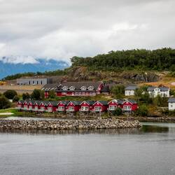 Some of the cottages are former fishermen's houses (rorbuer) converted into vacation homes.