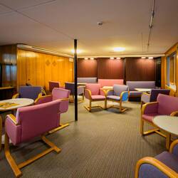 One of several lounges on m/s Finnmarken.