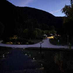 Der Stellplatz in der Abendstimmung