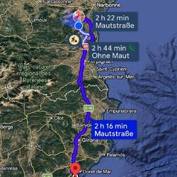Unser nächstes Ziel: Camping El Pinar in Blanes