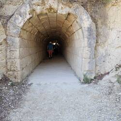 Entry to the tunnel to the stadium