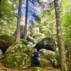 Günterfelsen, riesige Murmeln mitten im Wald