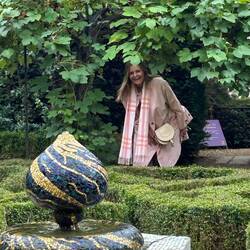 Moorish fountain in the knot garden at Sudeley