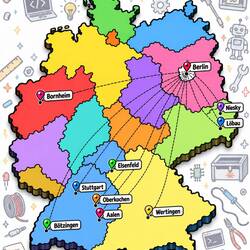 Die teilnehmenden Schulen (KI generiert)