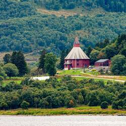 Hadsel Church ... sits on a site where a church was first mentioned as being present in 1321.