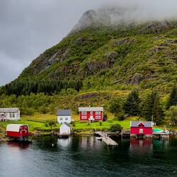 Along Raftsundet Strait.