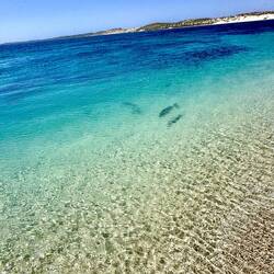Glasklares Wasser perfekt zum Schwimmen
