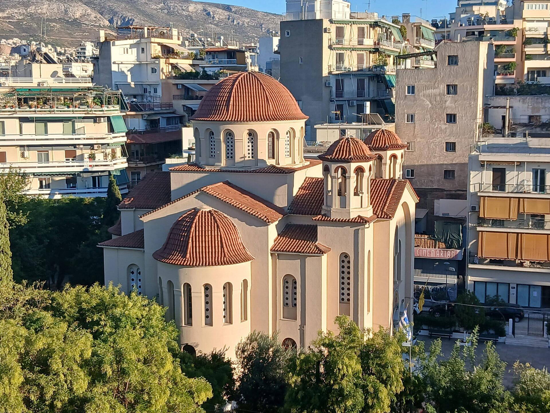Orthodox church opposite hotel
