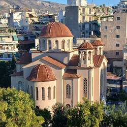 Orthodox church opposite hotel