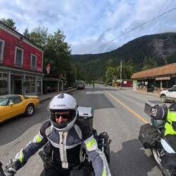 El Tostadors restaurant and a Corvette