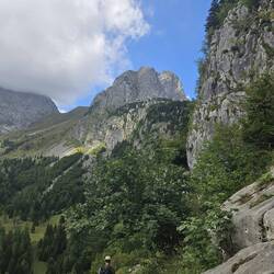 Climbing on Plöckenpass