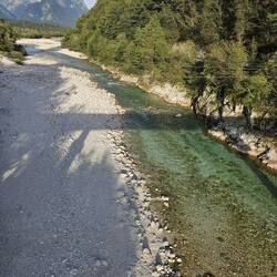 Soča before the rains (6 m^3/s)