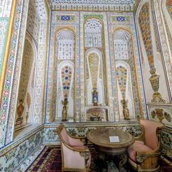 The waiting room for dignitaries visiting the emir