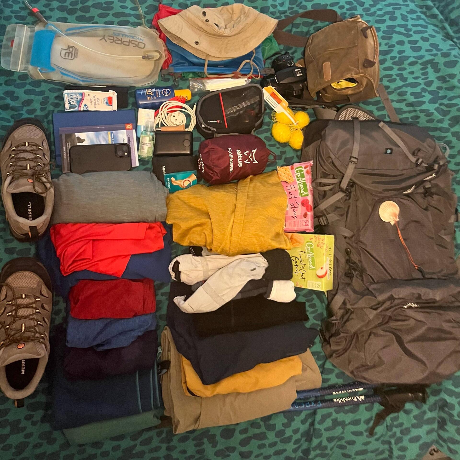 This basically all I'm taking/wearing (and will be carrying)