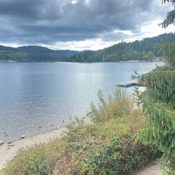 Etappenziel Titisee - mal sehen, ob ich morgen einen Zeh reinstecke