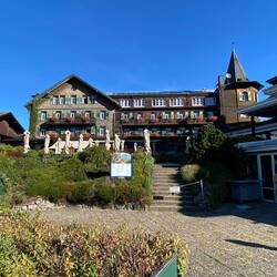 Hotel Treschers, das Domizil für heute setzt den Benchmark auf dem Westweg bisher