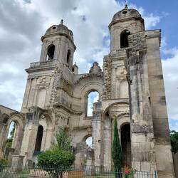 The 9th century abbey, never completed due to the French Revolution
