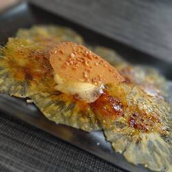 My spiced pineapple, with citrus sorbet and brulee toffee