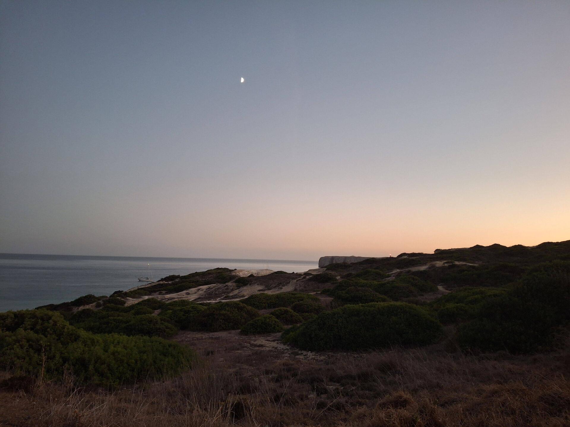 Aussicht von Sagres aus aufs Meer.
