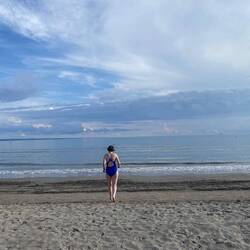 Ein letztes Mal ins Meer...