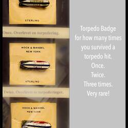 Torpedo survival badges.