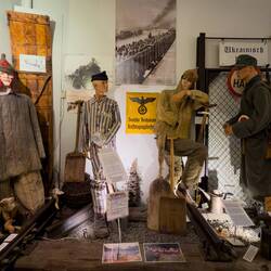 Hitler's failed "Polar Eisenbahn" (Polar Railway) exhibit; the project used prisoner-labor.