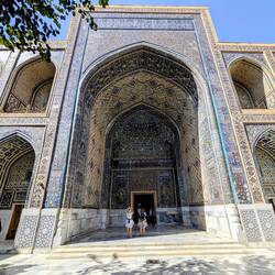 Entrance to the museum inside Ulugh Beg Madrasa