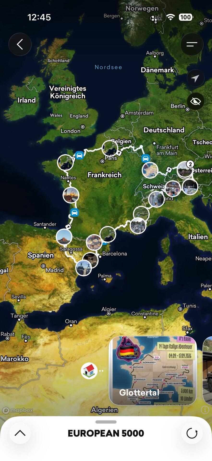 European 5000 | Der Kreis ist nach rd. 5.700 km geschlossen.