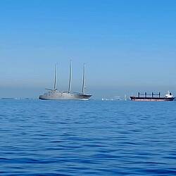 Die beschlagnahmte Yacht eines russischen Oligarchen